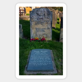 Anne Bronte's tomb Sticker